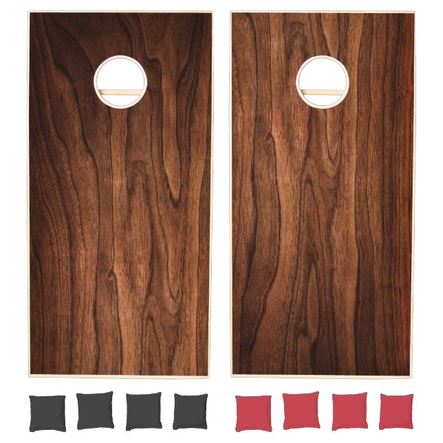 Antique Cherry Wood Cornhole Set (Set)