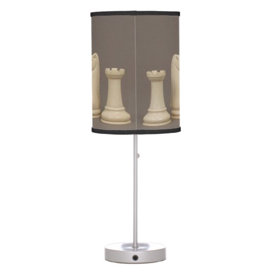 Antique Chess Set Table Lamp (Back)