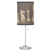 Antique Chess Set Table Lamp (Left)