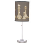 Antique Chess Set Table Lamp (Front)