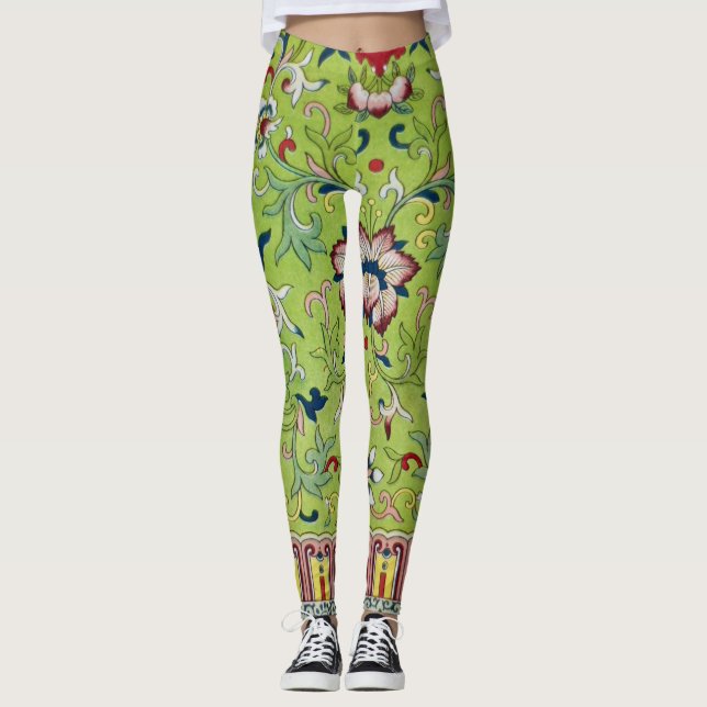 Antique Chinese Design on Leggings (Front)