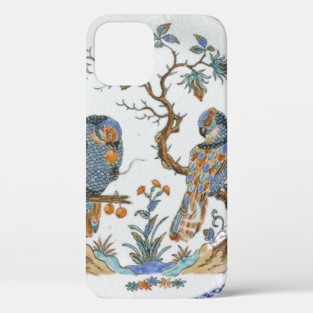 Antique chinoiserie bird porcelain china pattern Case-Mate iPhone case (Back)