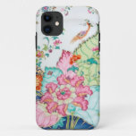 Antique chinoiserie china porcelain bird pattern iPhone 11 case