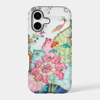 Antique chinoiserie china porcelain bird pattern iPhone 17 case