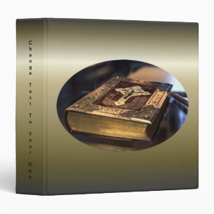 Antique Christian Bible 3 Ring Binder