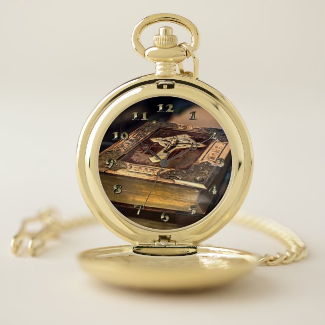 Antique Christian Bible Pocket Watch (Inside)