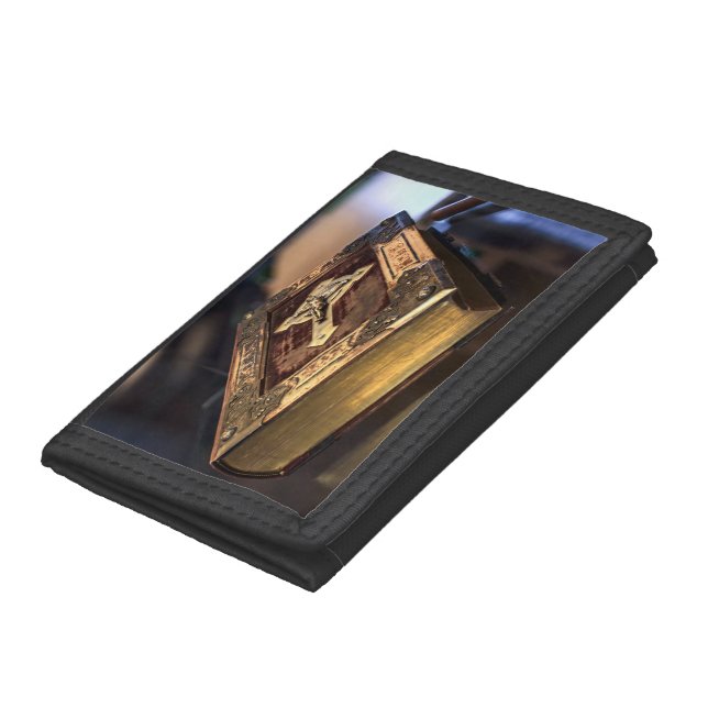 Antique Christian Bible Trifold Wallet (Bottom)