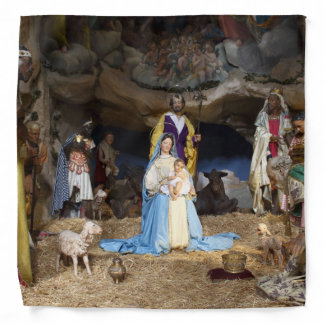 Antique Christmas Nativity Scene Bandana