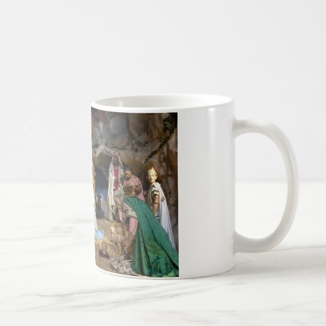 Antique Christmas Nativity Scene Coffee Mug (Right)