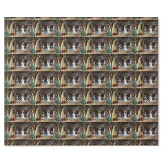 Antique Christmas Nativity Scene Wrapping Paper