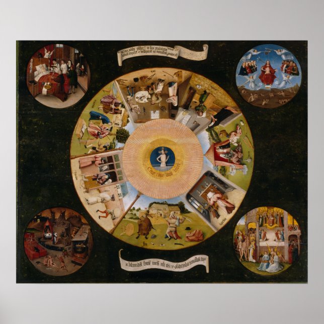 Antique Church Ceiling Mural Poster (Front)