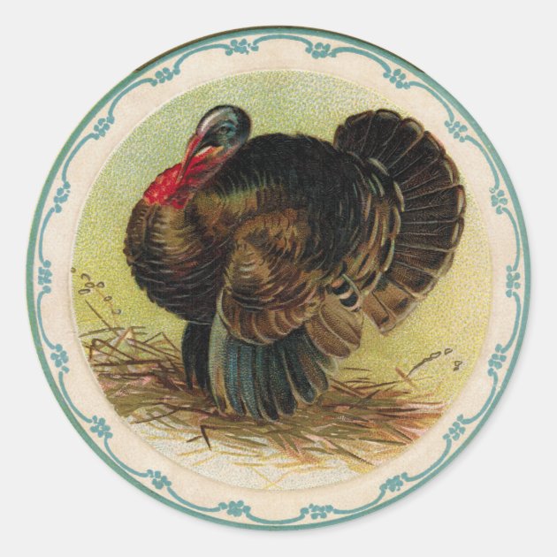 Antique Clapsaddle Turkey Sticker