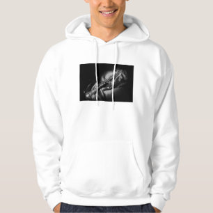 Antique clarinet still life, B&W Hoodie