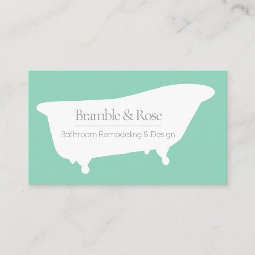 Antique Clawfoot Tub Business Card