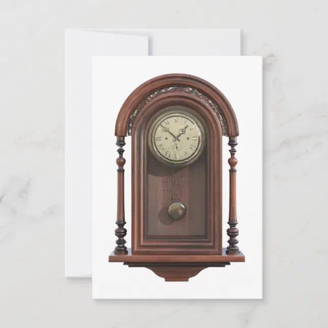 Antique Clock Card | Zazzle
