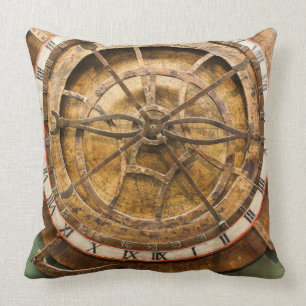 Antique clock face, Germany Throw Pillow