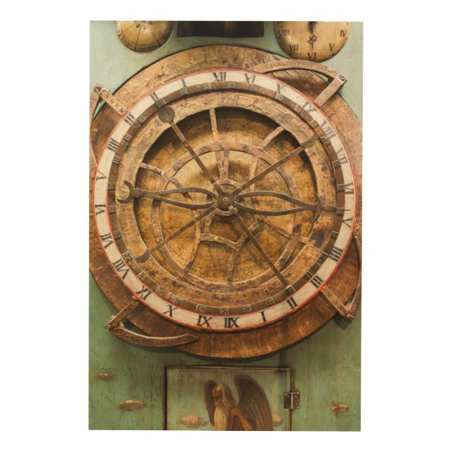 Antique clock face, Germany Wood Wall Art (Front)