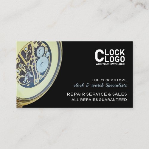 Antique Clock Horologist Business Card