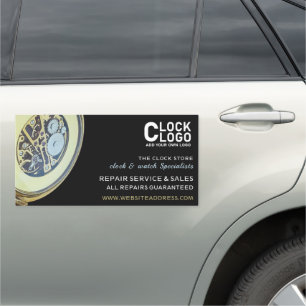 Antique Clock, Horologist Car Magnet