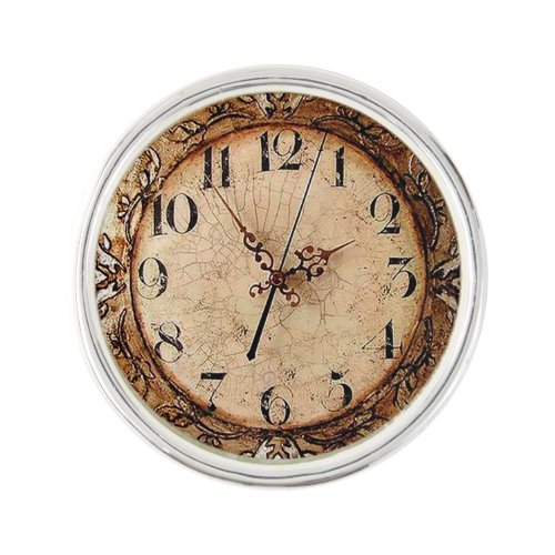 Antique Clock Lapel Pin