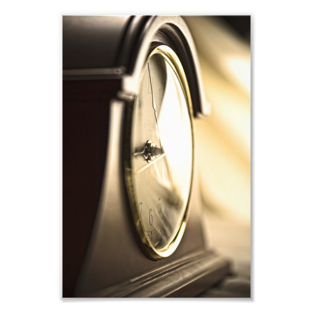 Antique Clock Photo Print (Front)