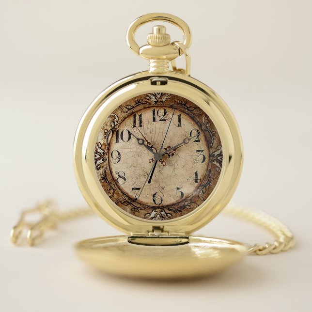 Antique Clock Pocket Watch (Inside)