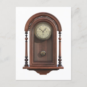 Antique Clock Postcard