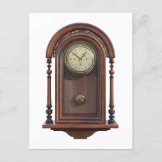 Antique Clock Postcard