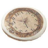 Antique Clock Sugar Cookie (Angled)
