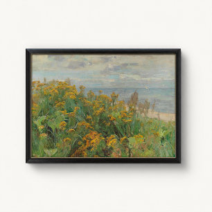 Antique Coastal Wildflower Dune Poster