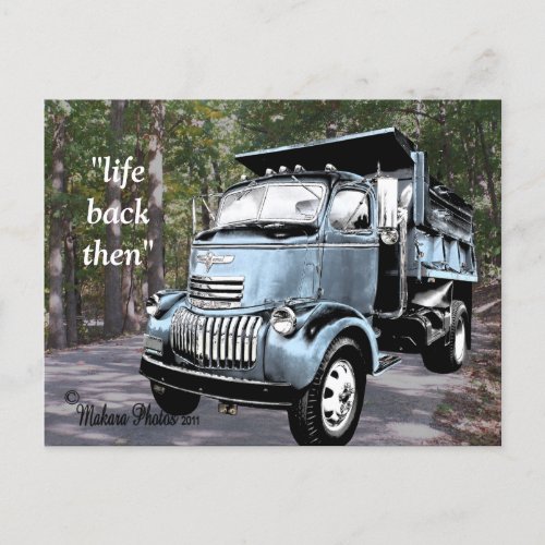 Antique COE Dumptruck Postcard2_ customize Postcard