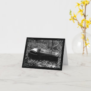 Antique Coffin Gothic Victorian Note Card
