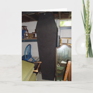 “Antique Coffin" Hallowe’en Card