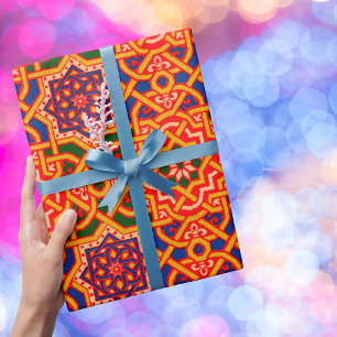 Antique Colorful Carpet Print Wrapping Paper