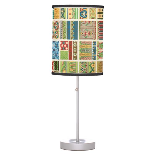 Antique Colorful Patchwork  Table Lamp