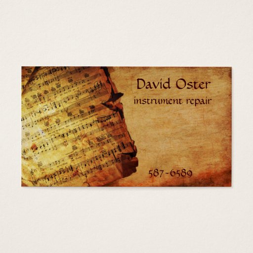 Customizable Antique Composition Business Cards
