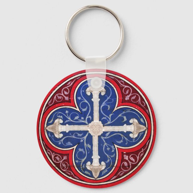 ANTIQUE CONSECRATION CROSS KEYCHAIN (Front)