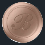 Antique Copper 1 Letter Monogram Wax Seal Stickers<br><div class="desc">This chic and trendy 1 Letter Calligraphy Script Monogram Faux Wax Seal Stickers in Antique Copper colorway will make the perfect finishing touch to your wedding invitations, birthday party, baby shower, anniversary, or other special occasion stationery. Seal your envelopes and Favor bags easily and beautifully with the look of real...</div>