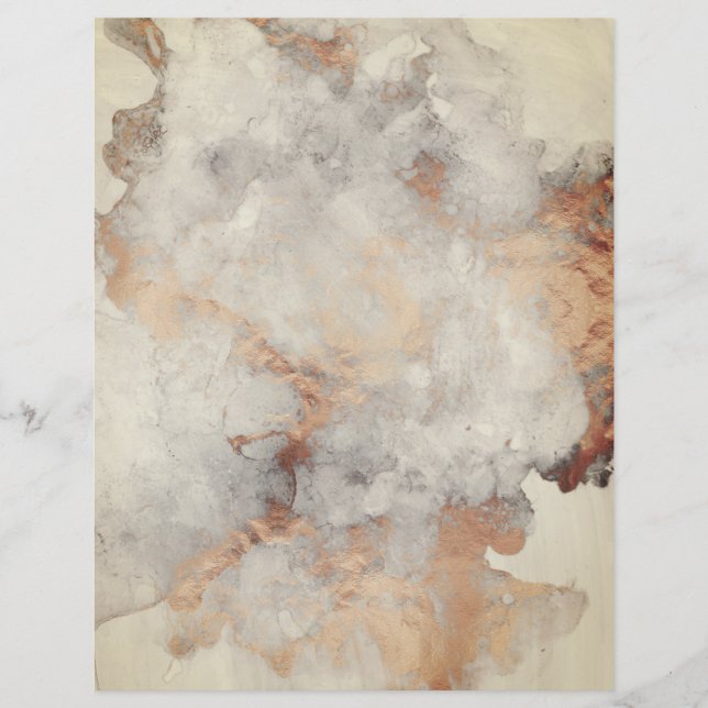 Antique Copper Granite Scrapbook Paper (Front)