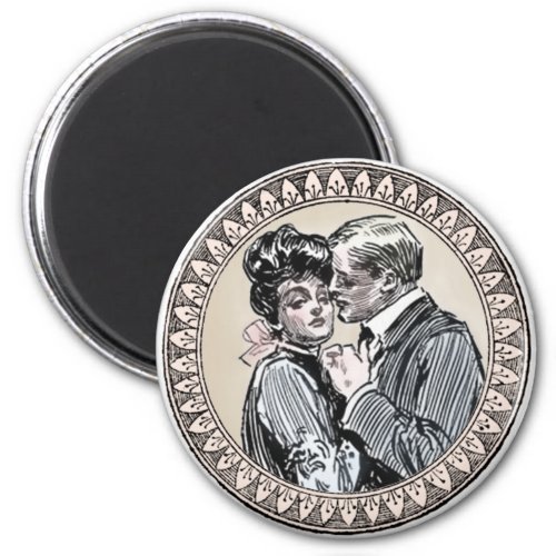 Antique Couple Romance Wedding Vintage Love Magnet