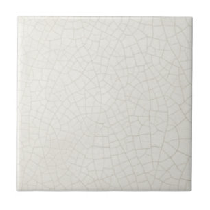 Antique Crazed Look Solid White 4.5 and 6" Repro Ceramic Tile