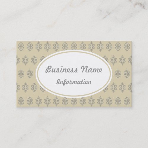 Antique Cream Lace Business Card