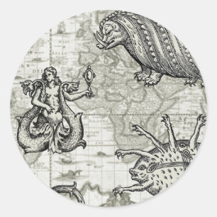 Antique Cryptozoology Sticker