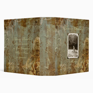 Antique Custom Photo Family History (2") 3 Ring Binder