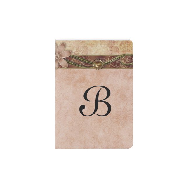 Antique Daisy Passport Holder (Front)