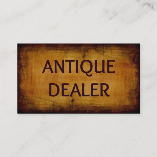 Antique Dealer Business Card (Front)