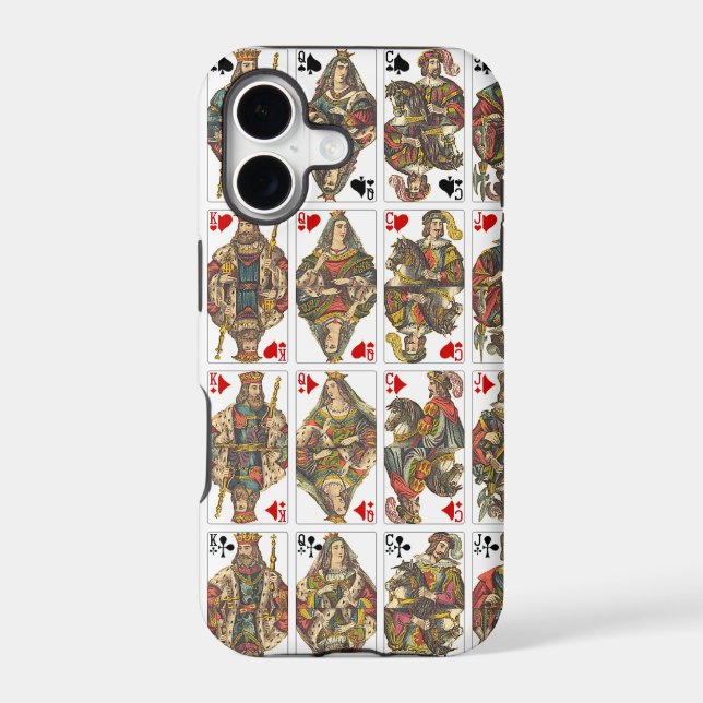 Antique Deck of Cards Iphone Case (Back)