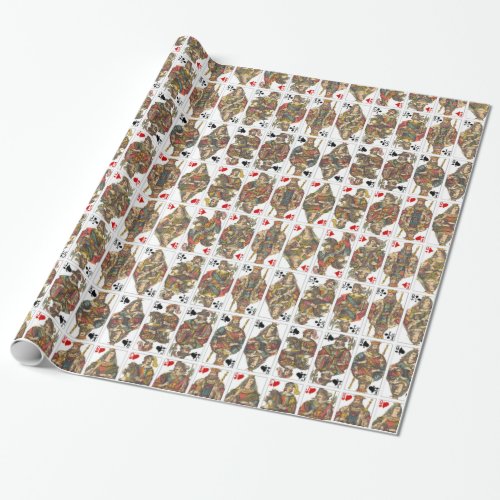 Antique Deck of Cards Wrapping Paper