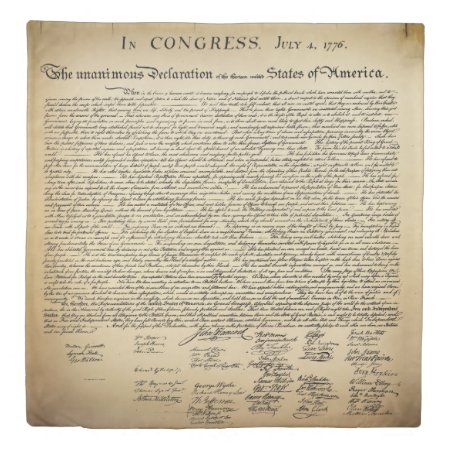 Antique Declaration Of Independence Duvet Cover