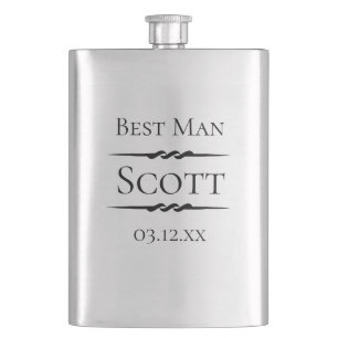 Antique Deco Personalized Hip Flask